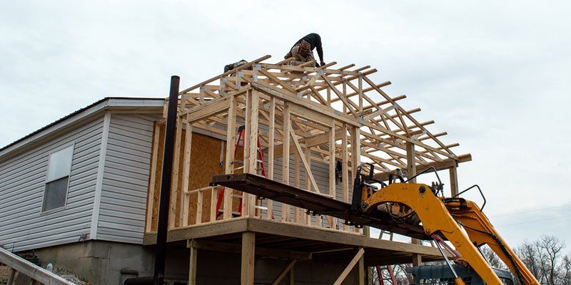 Tysons home addition — detail.